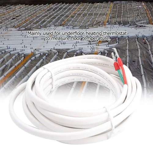 Miniatura 4 de Milltrip Sonda del sensor del termóstato de la calefacción por suelo radiante, cable de sonda del sensor del sensor de temperatura del piso