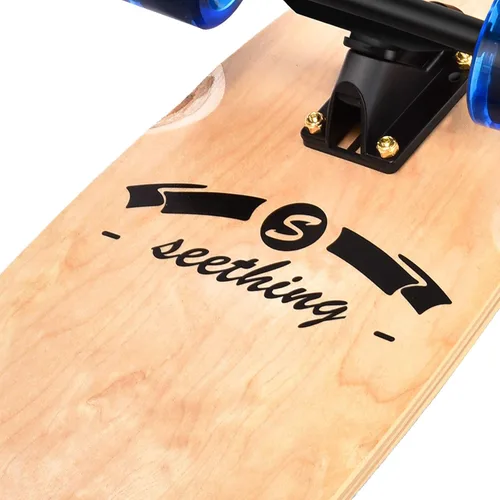 Miniatura 3 de Patineta de 42 pulgadas de largo completo Cruiser Pintail, el original Artisan Maple Skateboard Cruiser Pintail para crucero, tallado, estilo libre