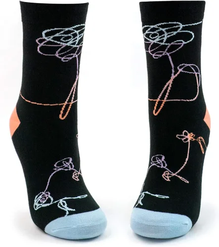 BTS Love Yourself Calcetines de flores para mujeresniñas Pastel Estético Kpop Album Art por STYLE JJEOREO