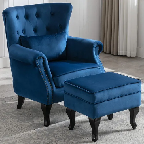 Miniatura 24 de LZAREAL Juego de 2 Sillones de Lectura Accent con Brazos para Sala de Estar, Dormitorio, Sillón de Esquina Cómodo Moderno de Mediados de Siglo, rosa