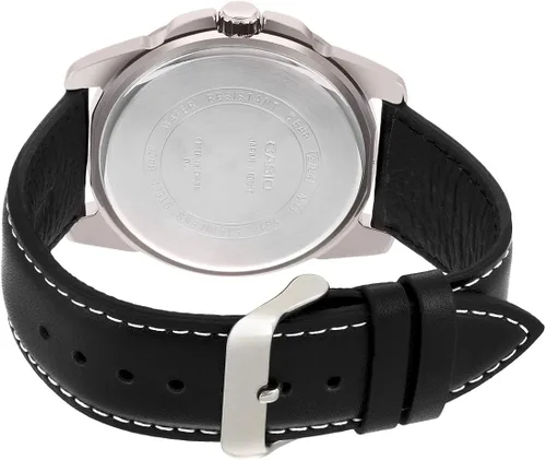 Miniatura 5 de Casio De los hombres mtp1314l-8av piel Negro Reloj de cuarzo con Esfera de color negro