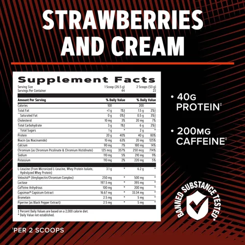 Miniatura 5 de GNC AMP Wheybolic Ripped - Fresas y Crema (22 porciones)