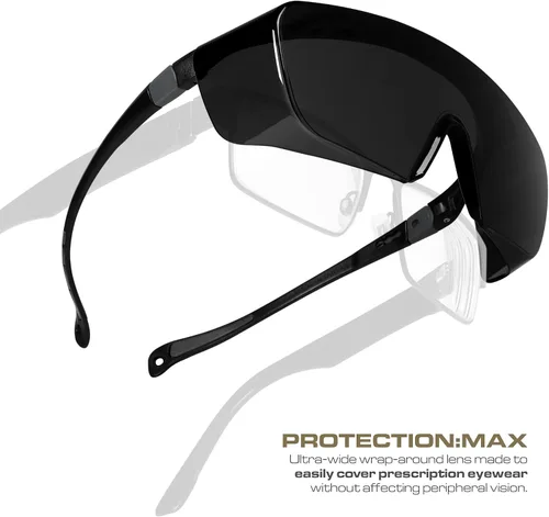 Miniatura 2 de Glove Station Optic Max - Gafas de seguridad sobre lentes oculares - Se ajustan sobre tus lentes de prescripción - Gafas de seguridad para hombres