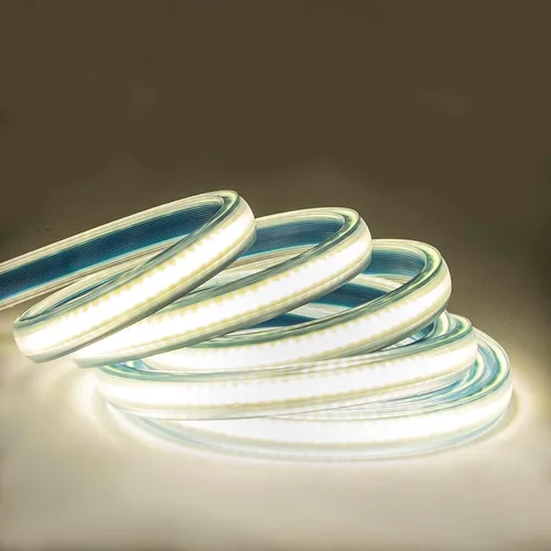 Miniatura 9 de Tira de luz LED 3000K AC 110V 1M Iluminación impermeable 110 voltios Tira de luz LED COB enchufable 1 metro Blanco cálido para iluminación