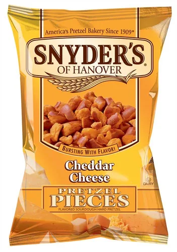 Miniatura 8 de Snyder's of Hanover Piezas de pretzel, queso cheddar, 2.25 onzas, paquete de 12
