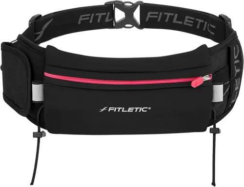 Miniatura 8 de Fitletic - Ultimate II - Bolsa para correr con geles, bolsa para corredores, cinturón para correr con trabillas de gel, bolsillo exterior, bolsillo