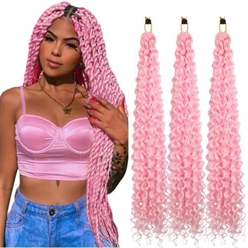 Miniatura 65 de 3 trenzas de ganchillo Passion Twist, cabello sintético preseparado para trenzar de 14 pulgadas, 3 paquetes de cabello trenzado pretrenzado