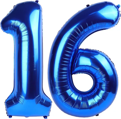 Miniatura 155 de Globo de cumpleaños número 4 dorado de 40 pulgadas, globos gigantes del número cuatro 14 24 34 40 44 2024, globos grandes de lámina de mylar para Oro