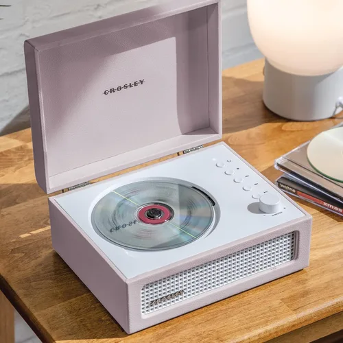 Miniatura 5 de Crosley CR3517A-AM Voyager - Reproductor de CD portátil retro con altavoces estéreo Bluetooth y radio FM, Amythest