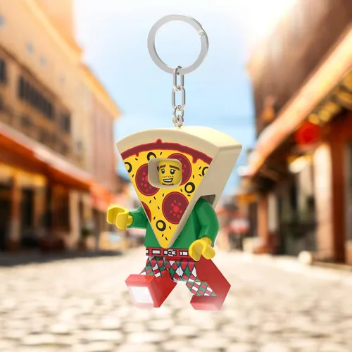 Miniatura 4 de LEGO KE176H - Figura grande de 3 pulgadas de alto, disfraz de pizza con luz LED