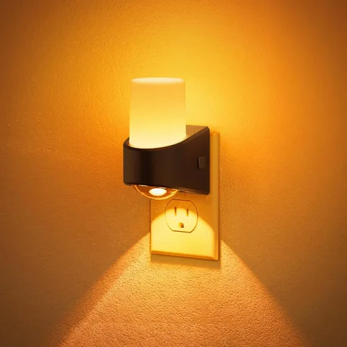 Miniatura 33 de JandCase Luces nocturnas enchufables a la pared, proyector de estrellas, luz nocturna de galaxia automática 3CCT, enchufe con sensor de luz