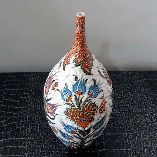Miniatura 3 de Jarrón de cerámica hecho a mano, 12 pulgadas