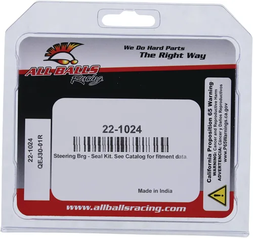 Miniatura 4 de All Balls Racing 22-1024 - Kit de juntas de rodamiento de vástago de dirección compatible con/repuesto para BMW Hyosung Sherco Suzuki Yamaha
