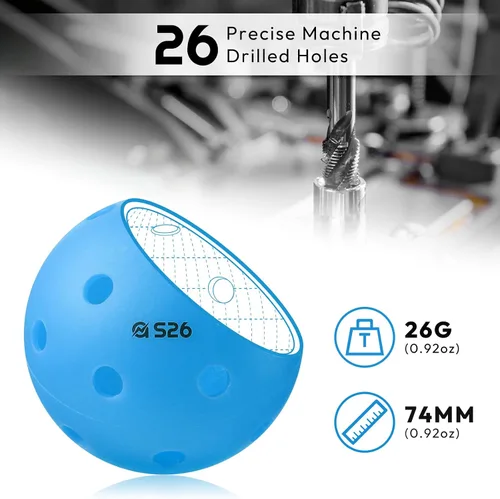 Miniatura 2 de A11N SPORTS S26 Indoor Pickleballs- Consistent Bounce, Easy to Control and Durable Application - USAPA Approved - Ideal for All Ages - Available in