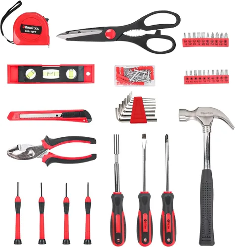 Miniatura 3 de KingTool Kit de herramientas de reparación para el hogar - 149 piezas, juego básico de herramientas de reparación para el hogar, juego