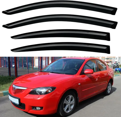 Miniatura 156 de YQAUTEC Viseras de Ventana Protectores de Lluvia para Honda Civic 2022 2023 2024 2025 2026, Deflectores de Viento de Ventilación de Ventana Fuera