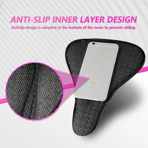 Miniatura 6 de YLG Cojín de asiento de bicicleta para niñas, funda de asiento de bicicleta acolchada de gel para niños, transpirable y extra suave, espuma