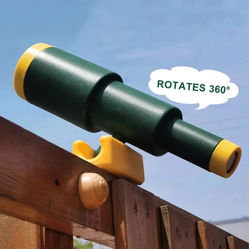 Miniatura 4 de RedSwing Accesorios para patio de recreo para niños, accesorios para columpios al aire libre con rueda de barco pirata, telescopio de juguete