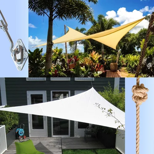 Miniatura 5 de LOVE STORY Kit de accesorios para toldo de 5 pulgadas, acero inoxidable 304, para instalación de toldo rectangular en cubiertas, jardines, césped