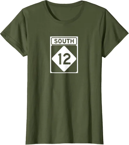 Miniatura 91 de Highway 12 South NC Outer Banks North Carolina Hwy - Camiseta, Negro, S