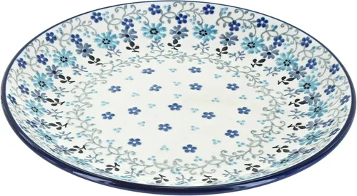 Miniatura 30 de Blue Rose - Plato de postre Blue Alyce - 7.75 pulgadas de diámetro - Hermoso plato para pasteles, aperitivos o aperitivos