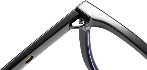 Miniatura 3 de Shiratori Lentes de bloqueo de luz azul, rectangular, elegante, aspecto preppy, marco multicolor para mujeres y hombres
