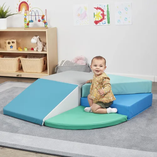 Miniatura 10 de ECR4Kids SoftZone Escalador Pequeño Giratorio, Set de Juegos Principiante, Contemporáneo, 5 Piezas