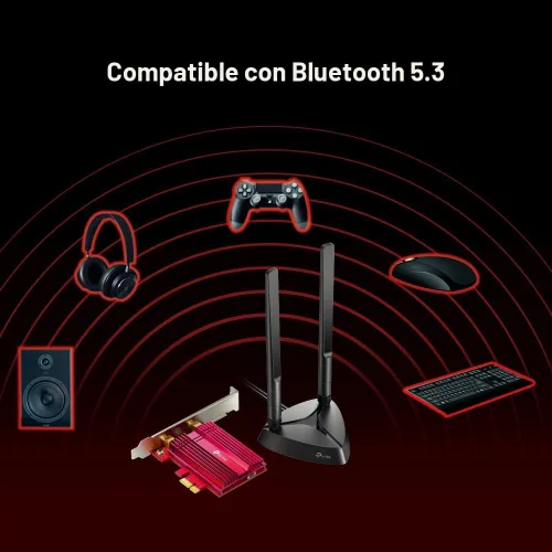 Miniatura 6 de TP-Link Tarjeta WiFi 6 AX3000 PCIe WiFi (Archer TX3000E), hasta 2400 Mbps, Bluetooth 5.3, 802.11AX Adaptador inalámbrico de doble banda con MU-MIMO