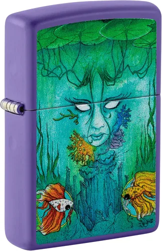 Miniatura 16 de Zippo Encendedores míticos 540 Mago de Fuego de Latón Rodado