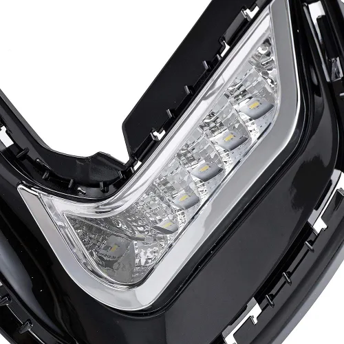 Miniatura 2 de Astra Depot Luz LED de circulación diurna izquierda derecha DRL lámpara antiniebla con señal de giro secuencial compatible con Hyundai Elantra 6ª