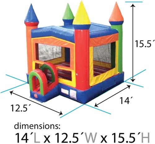 Miniatura 3 de TentandTable Casa inflable para niños de 5 a 12 años, castillo animoso de grado comercial para adultos, casa de salto, incluye soplador de aire Arco