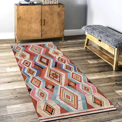 Miniatura 3 de Alfombra larga para pasillo, alfombra de interior y exterior, fácil de limpiar, antideslizante, tapete lavable de 23.6 in/31.5 in/39.4 in/47.2 in