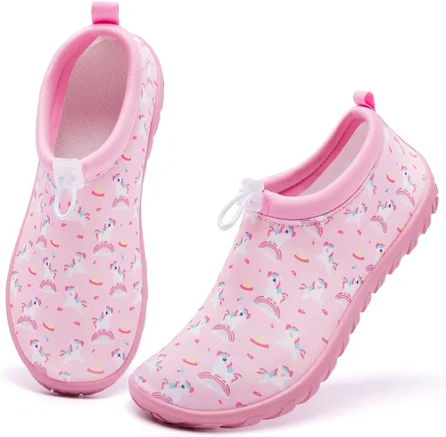 Racqua Zapatos de agua para niños y niñas, zapatos de natación de secado rápido, ligeros, para playa, piscina, natación (niños pequeñosgrandes)