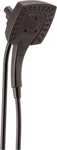 Miniatura 12 de Delta Faucet 5-Spray In2ition - Cabezal de ducha doble con rociador de mano, cabezal de ducha dorado con manguera, cabezales de ducha, acoplamiento