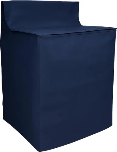 Funda para lavadora con apertura superior con cremallera, tela azul no tejida duradera, protege contra el polvo, la suciedad, los arañazos y la