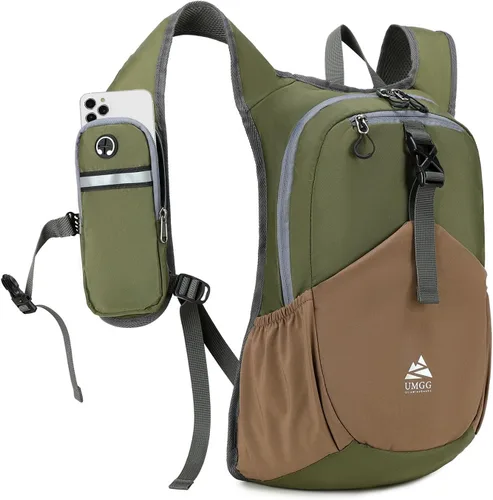 Miniatura 11 de Mochila pequeña de senderismo de 15 litros para mujeres y hombres, mochila plegable y plegable casual para acampar viajes al aire libre, azul