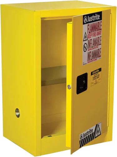 Miniatura 27 de Justrite 890200 - Gabinete para almacenamiento de seguridad, de tamaño pequeño, para almacenar productos inflamables, manual, con 1 puerta, de acero