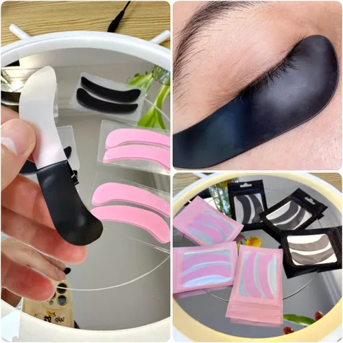 Miniatura 2 de Parches reutilizables para colocar debajo de los ojos, 12 piezas, cubierta de silicona para levantamiento de pestañas, parche de extensión