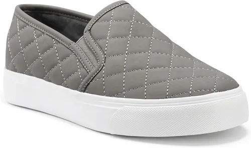 JENN ARDOR Zapatos deportivos sin cordones para mujer, zapatos casuales perforadosacolchados, zapatos planos de moda para caminar