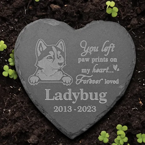 Miniatura 4 de Piedra conmemorativa de Malamute de Alaska, estatua de Malamute de Alaska, marcador de tumba de Malamute de Alaska, regalos de pérdida de Malamute