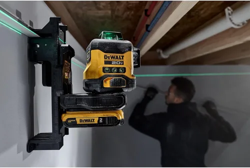 Miniatura 7 de DEWALT Nivel láser máximo de 20 V, láser de línea cruzada, 3X360, verde, solo herramienta (DCLE34031B)