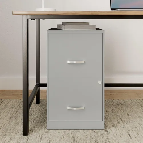 Miniatura 2 de NuSparc - Archivador de 2 cajones con cerradura Construcción de acero premontada Diseño que ahorra espacio, perfecto para el hogar y oficina