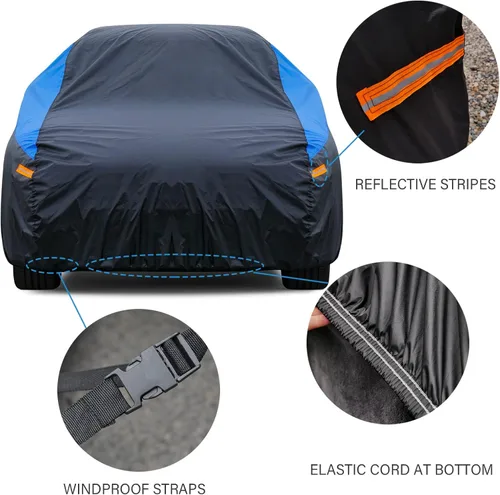 Miniatura 4 de GUNHYI - Funda para auto Chevrolet Custom Fit Chevrolet Chevy Trailblazer (2020-2023) impermeable para todo tipo de clima, cubierta exterior ligera
