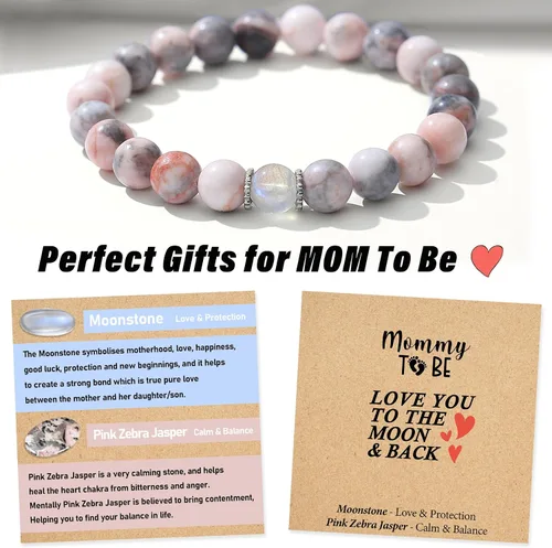 Miniatura 19 de Regalos de Navidad para mamá, tía, abuela, hermana, amor, equilibrio, pulsera de cristal natural con significado, regalos hechos a mano