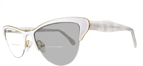 Circleperson Gafas de lectura con diseño de ojo de gato para mujer, bisagras de resorte, media montura