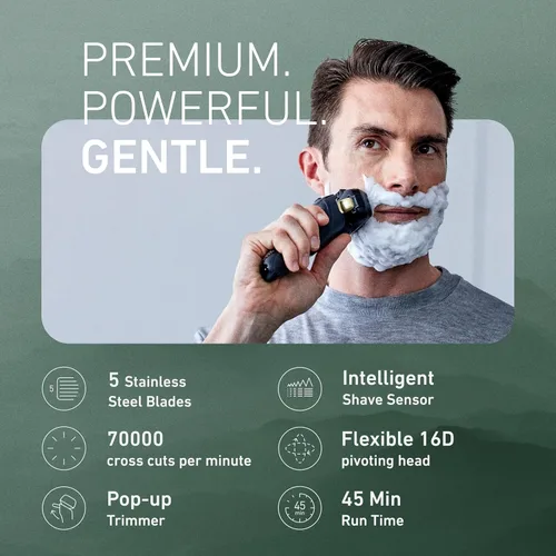 Miniatura 2 de Afeitadora eléctrica Panasonic ARC5 para hombres con recortadora emergente, maquinilla de afeitar húmeda/seca de 5 hojas, afeitadoras eléctricas