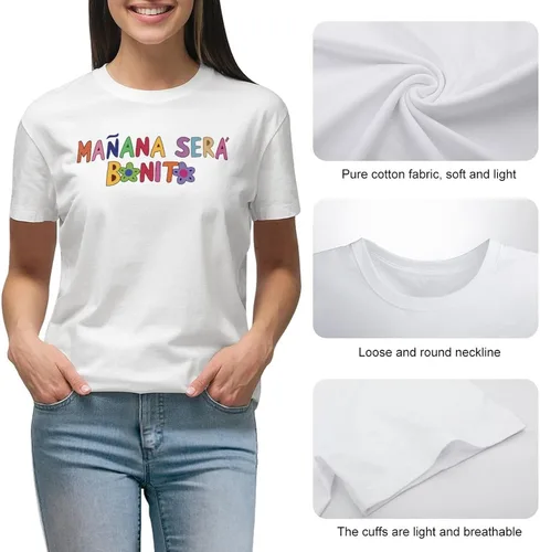 Miniatura 5 de T-Shirts Women Casual Tee Funny Graphic T Shirt Crewneck Tshirt Summer Tops