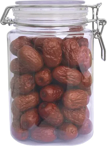 Miniatura 4 de FixtureDisplays® Cierre de alambre PET Jar 25.4 fl oz Spice Jar Seal Pintura Aceite Almacenamiento Tarro Contenedor Cerradura 18615-750ML-NPF