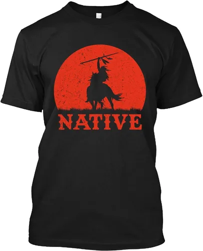 Northwest Native American Knight Pride Mountain Warrior - Camiseta para hombres y mujeres, color negro, talla S