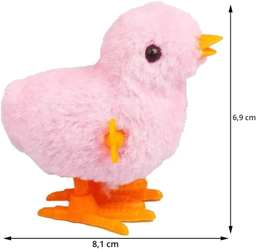 Miniatura 2 de CICITOYWO Juguete novedoso de conejito y pollito saltador, juguete de cuerda para niños pequeños, adultos, cesta de caza de huevos de Pascua
